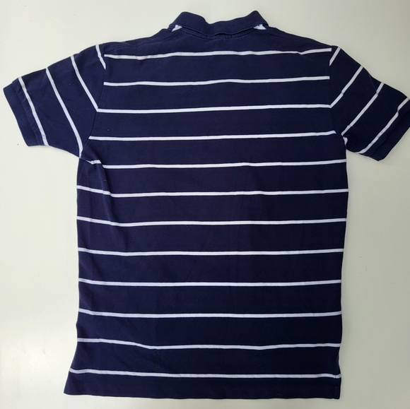 Polo Ralph Lauren Polo Shirt Mens L Blue Striped Short Sleeves Collared - Picture 2 of 6